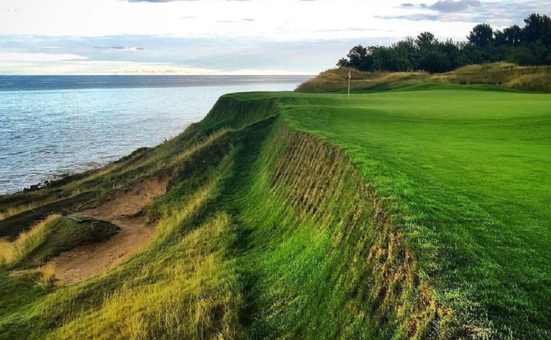Whistling Straits Straits Course 17 Pinched Nerve Bunkers Wisconsin